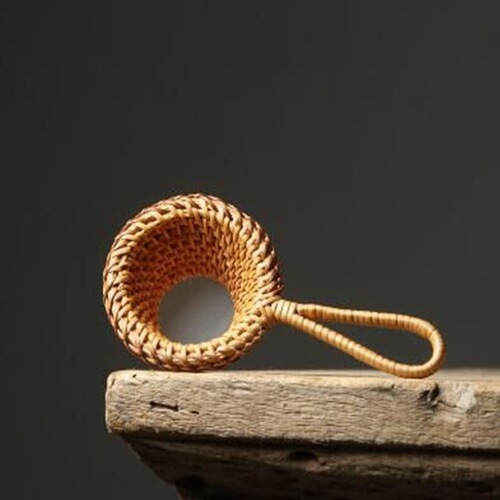 Vietnamese rattan tea filter, natural autumn rattan tea filter, tea set, tea filter funnel, tea ceremony accessories, fine filter mesh