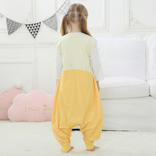 MICHLEY new children's split-leg sleeping bag baby anti-kicking air-conditioned quilt sleeping bag baby sleeveless sleeping bag spring and autumn