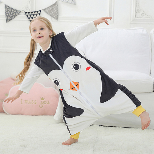 MICHLEY new children's split-leg sleeping bag baby anti-kicking air-conditioned quilt sleeping bag baby sleeveless sleeping bag spring and autumn