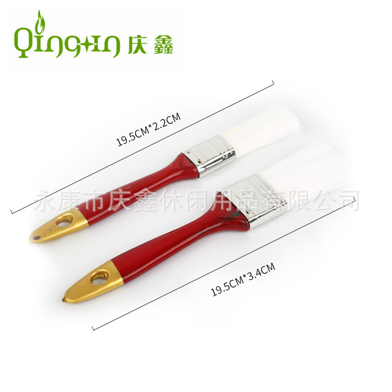 Los fabricantes suministran 2PC Tarjeta de succión cepillo de mango rojo BBQ cepillo para hornear cepillo de plástico cepillo condimento