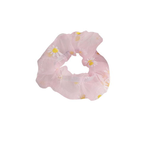 Mesh daisy hair rope daisy large intestine hair ring head rope fat intestine hair ring Korean pig intestine organza hair accessories