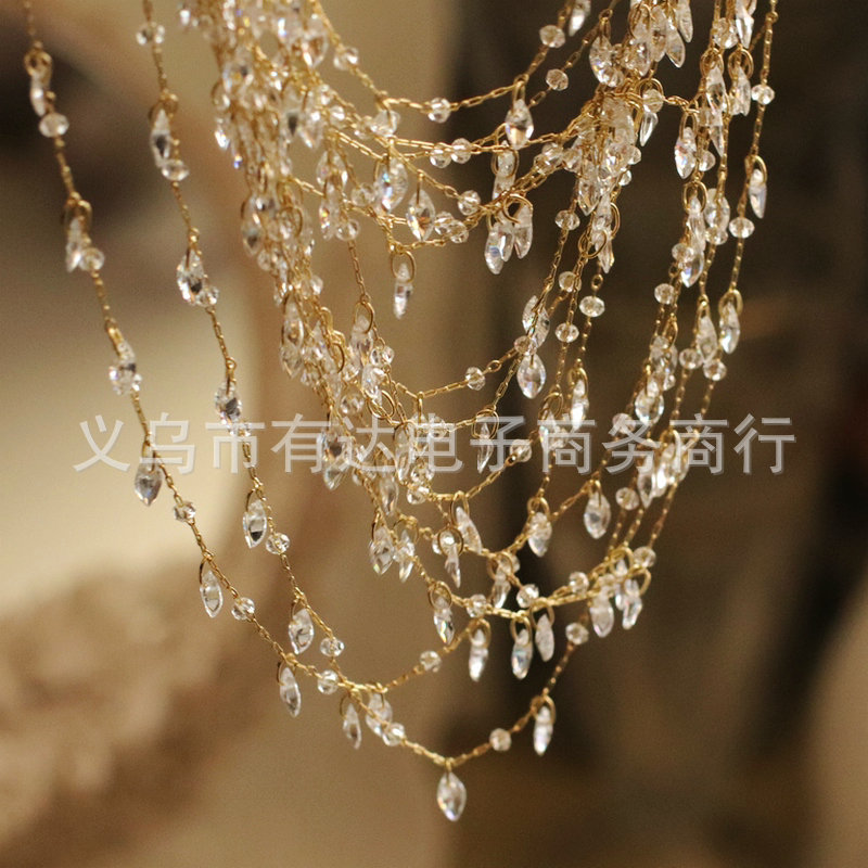 [Yu Is the God's Fireworks] Heavy Industry Marquise Zircon Chain Pure Copper Plated 18K Real Gold Chain DIY Handmade Necklace