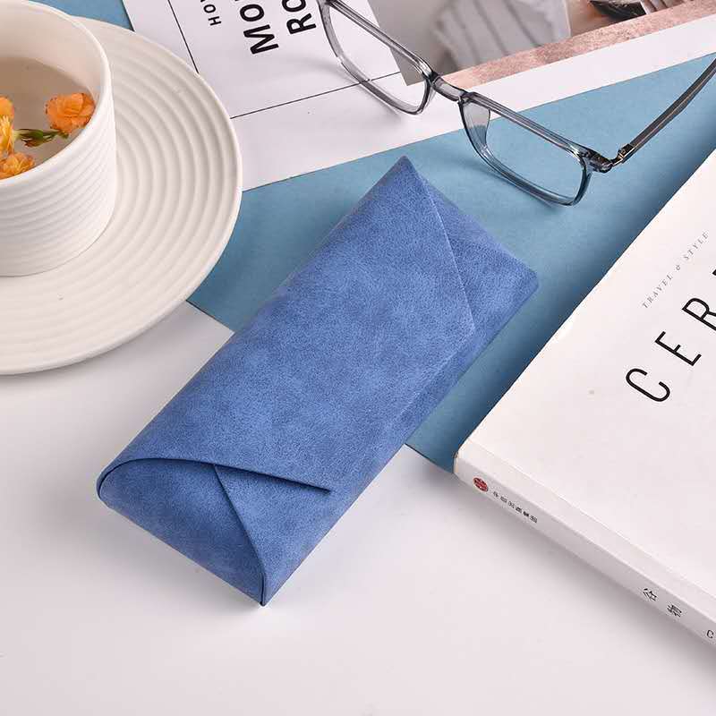 レザーメガネケース、クリエイティブ、ポータブル、シンプル、耐圧サングラス、近視メガネケース、男性用、ロゴ印刷可能、在庫あり