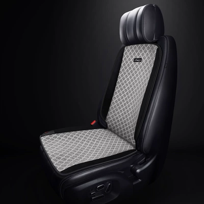 Multi-function pad: cushion winter seat universal car - ancheng-graphene-sitting-relying-main-driver-aj-style-gray-black-velvet