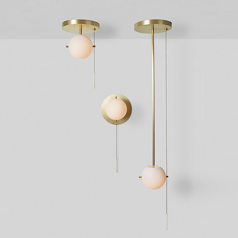 Factory Promotional Creative Brass Chandelier Restaurant Bar Simple Light Luxury Chandelier Bedroom Bedside led Chandelier