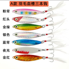 Bass fishing lures wholesale iron plate lead fish imitation lures for freshwater and saltwater shore fishing, suitable for catching perch and bluefish fake baits