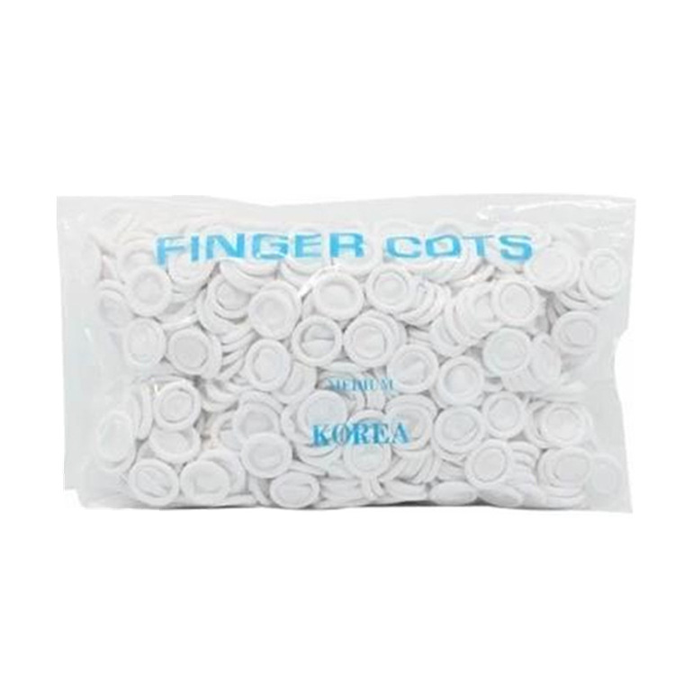 一次性乳胶手指套无尘无粉防静电工业电子手指套纹绣美甲指套