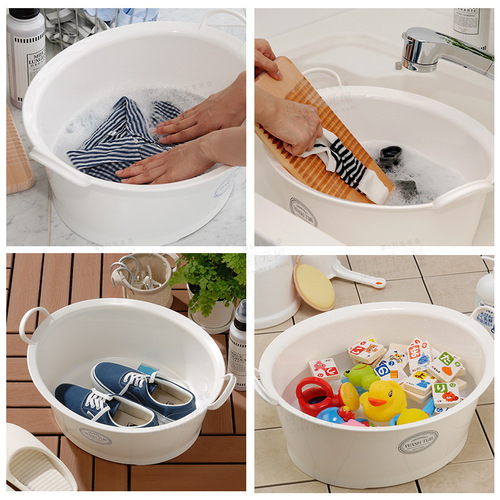 Imported from Japan inomata, plastic wash basin, clean basin, baby basin, laundry basin, vegetable basin, water basin, fruit basin