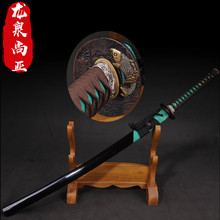 龙泉尚亚剑武术黄铜鎏金鱼皮士cosplay打刀冷兵未开刃锻造宝剑