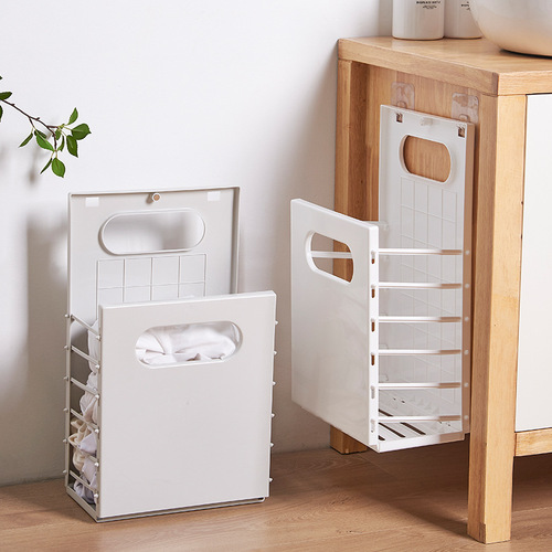 Wall-mounted dirty clothes basket storage and organization basket laundry basket large capacity storage basket no punching dirty clothes basket dirty clothes basket