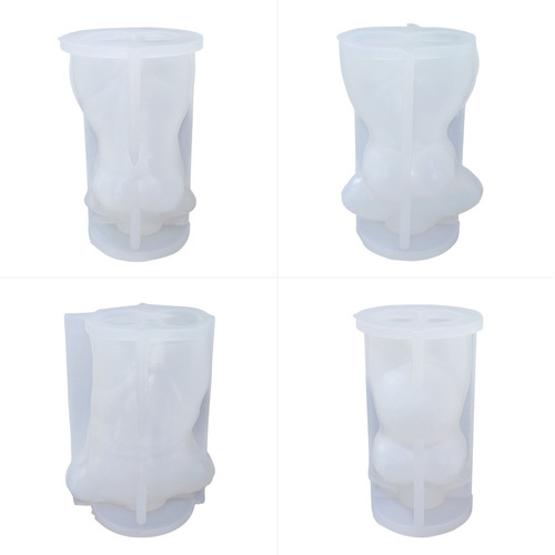 Sanxin Human Body Silicone Woman Cake Candle Mold Male Female Human Shape Soap Plaster Abrasive DIY