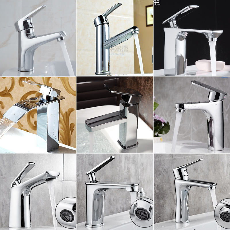Copper Washbasin Faucet for Hot and Cold Water, Bathroom Sink Faucet for Hot and Cold Water, Dual-Use Washbasin Faucet