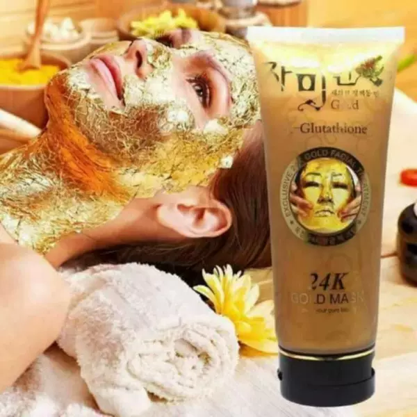 24K GOLD MASK GOLD foil firming Hydrating MASK Cream removing lines effectively moisturizing skin MASK