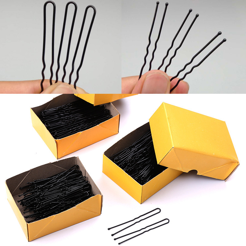Boxed invisible black u-shaped clip hair pin studio common hair clip bold fixing tool u-shaped clip hair accessories Boxed invisible black u-shaped clip hair pin studio common hair clip bold fixing tool u-shaped clip hair accessories