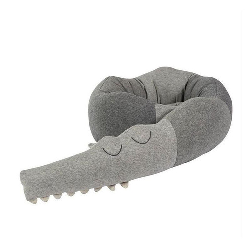 Ins Children's Crocodile Bed Skirt Cushion North America Soothing Pillow Baby Bed Rail Children's Room Decor Sleep Companion Doll
