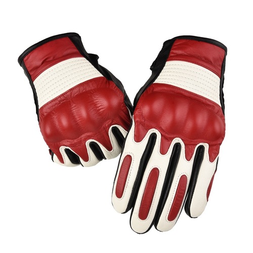 Motorcycle gloves genuine leather for men and women riding motorcycles tactical warm touch screen multi-color off-road protective shell fighting