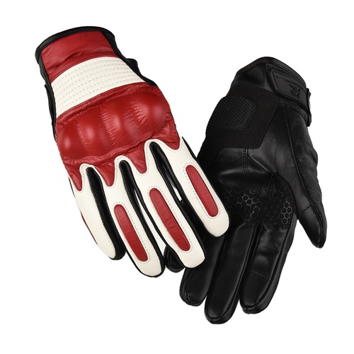 Motorcycle gloves genuine leather for men and women riding motorcycles tactical warm touch screen multi-color off-road protective shell fighting