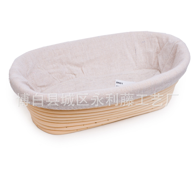 Cesta de fermentación de pan de ratán natural Cuenco de fermentación europeo Tejido de ratán indonesio Bolsa Europea Cesta de almacenamiento tejida a mano Fábrica al por mayor