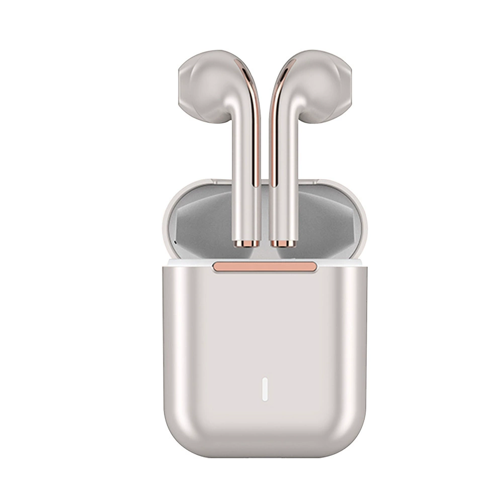 Беспроводные наушники J18 Bluetooth, 3D игровое стерео, компактный зарядный кейс (чёрный/белый/зелёный/шампань)