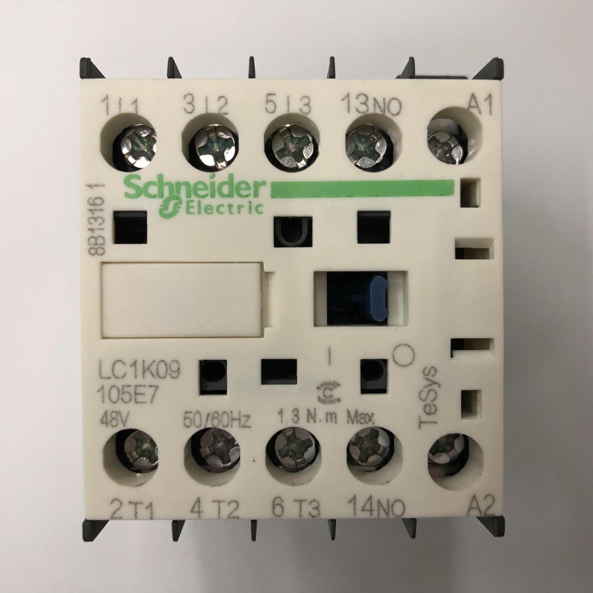 原装正品LC1K09105E7 AC48V 50/60Hz 焊接脚 Schneider交流接触器