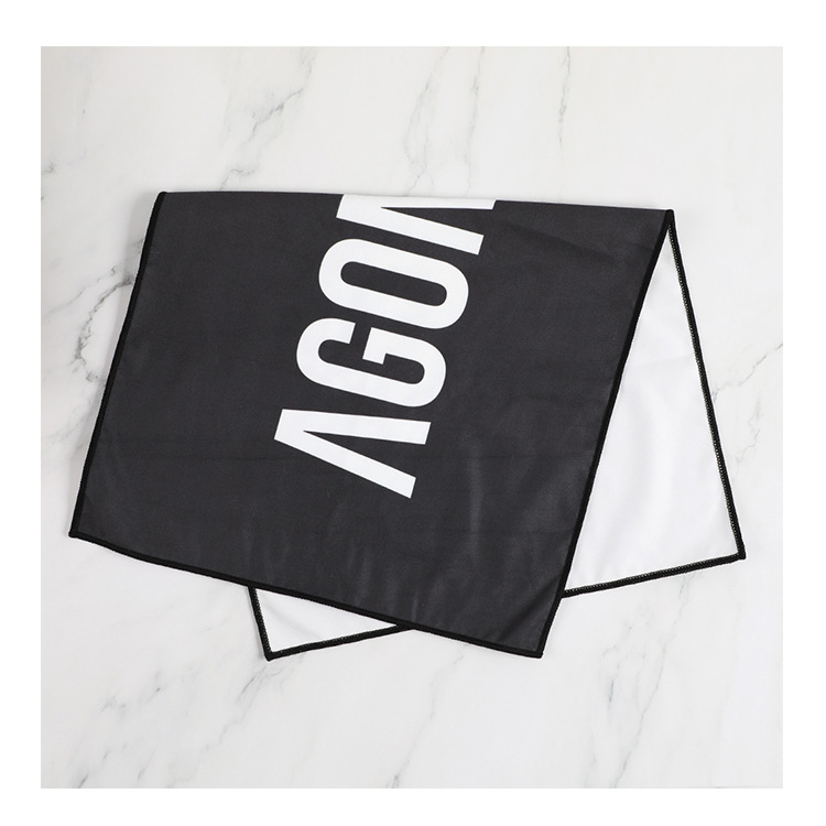 GRS RPET WUJI suministro directo de fábrica Toalla deportiva de secado rápido Toalla de secado rápido absorbente de sudor Toalla de fitness de terciopelo de doble cara