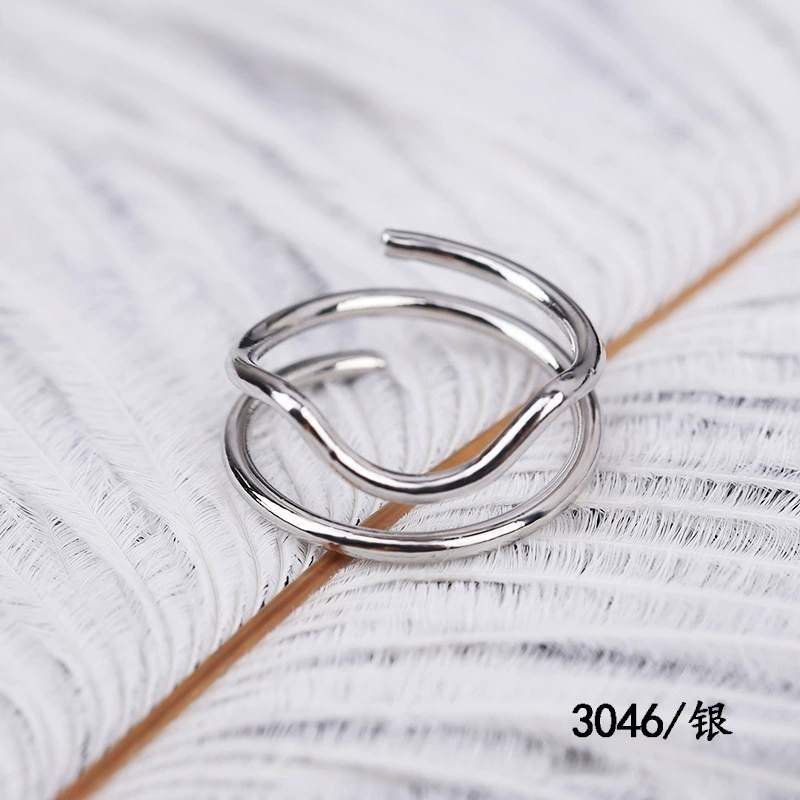 Nail Tip Ring (Kaymen) Adjustable Copper with Micro Zircon Accents, Gold or Platinum Finish