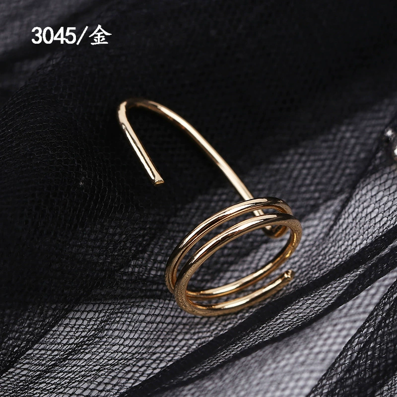 Nail Tip Ring (Kaymen) Adjustable Copper with Micro Zircon Accents, Gold or Platinum Finish