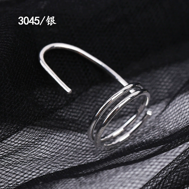 Nail Tip Ring (Kaymen) Adjustable Copper with Micro Zircon Accents, Gold or Platinum Finish