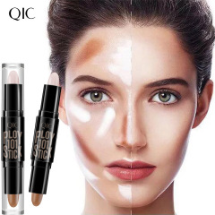 QIC Qinicai double-ended contouring stick, side profile brightening, face highlighting, three-dimensional contouring concealer pen, cross-border makeup