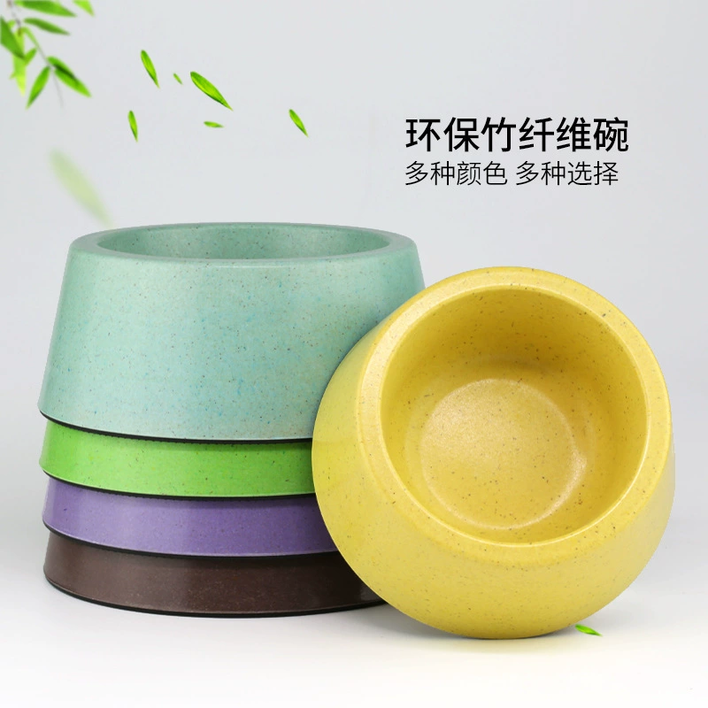 BOBO новый бамбуковое волокно охрана окружающей среды Pet Bowl дно Нескользящая миска для домашних животных собака миска кошка миска собака миска круглая миска
