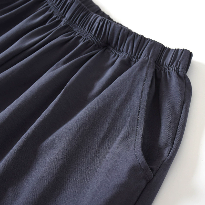 Pijama, set, thin trousers, with short sleeve