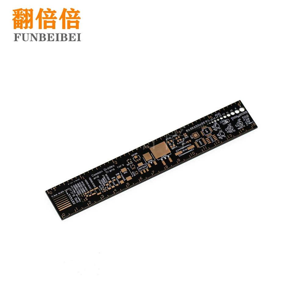 PCB линейка PCB Engineering Ruki Rules 15см 20см 25см утопленная золотая инженерная линейка