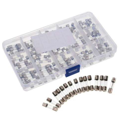 150PCS 玻璃保险管丝盒装5X20MM 0.1A-30A 15种规格各10个150个