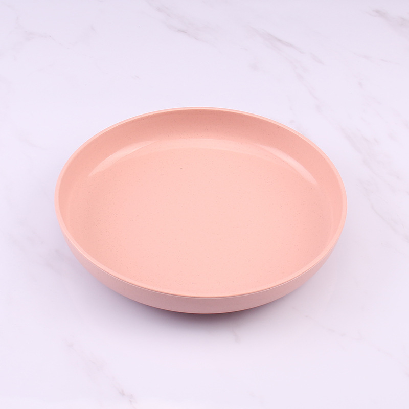 Paja DE TRIGO 21cm redondo profundo plato creativo gota resistente plato dumpling placa hogar vajilla dumpling pastel placa