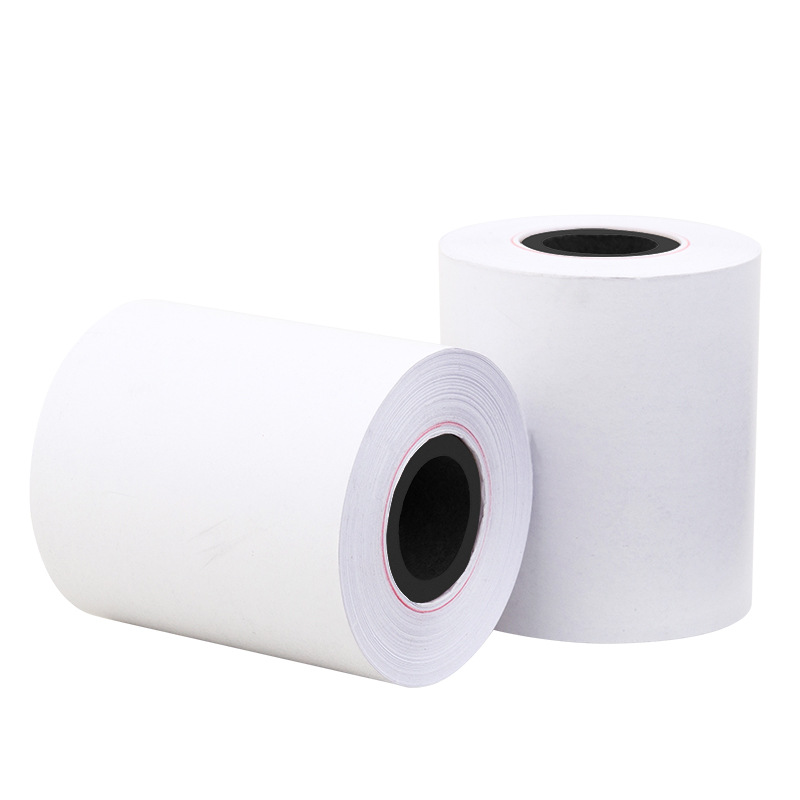 Deli 11765 11766 papel de caja registradora térmica para llevar papel de impresión de caja registradora de supermercado papel de impresión térmica
