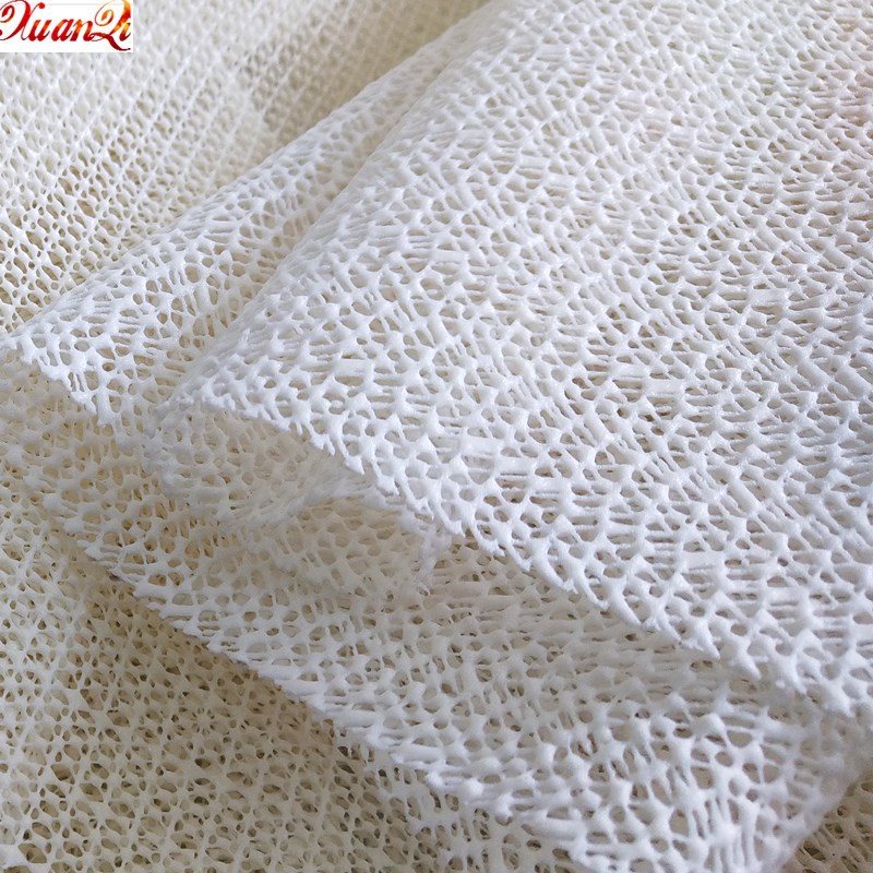 厂家直供发泡止滑布 各种地毯止滑布 发泡止滑网布 PVC发泡网格布