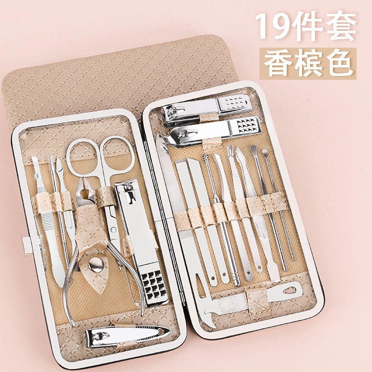 Tuhao Gold 19-Piece Nail Clipper Set Manufacturer Wholesale Multi-Functional Manicure Manicure Beauty Set Tool Nail Clipper Tuhao Gold 19-Piece Nail Clipper Set Manufacturer Wholesale Multi-Functional Manicure Manicure Beauty Set Tool Nail Clipper