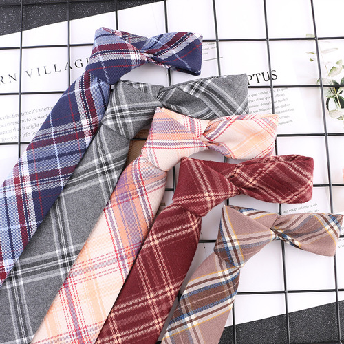 JK/DK same-style tie and small items for male and female students with uniform shirts and plaid skirts wholesale direct supply