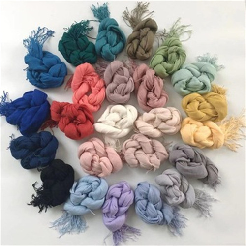 Japanese fashion pure linen scarf, solid color, available for all seasons, shawl, sunshade, fashionable women's silk scarf, direct supply from manufacturer