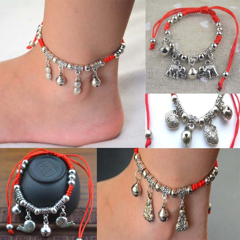 Miaoyin Red Rope Braided Bracelet Miaoyin Bracelet Red Rope Braided Alloy Xizang Silver Bracelet Miaoyin Red Rope Braided Bracelet Miaoyin Bracelet Red Rope Braided Alloy Xizang Silver Bracelet