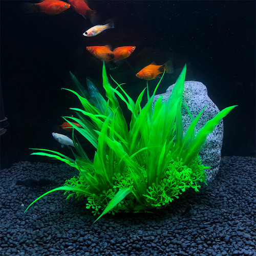 Aquarium Supplies Fish Tank Decoration Artificial Plants Fake Sea Grass Plastic Plants Manufacturer Wholesale