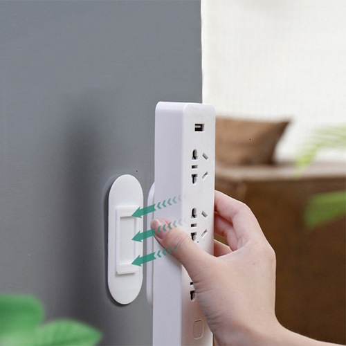 T strip holder wall-mounted wall-mounted seamless strip plug-in punch-free strip socket wall hanging wholesale