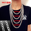 Necklace stainless steel, accessory hip-hop style, sweater, European style, does not fade