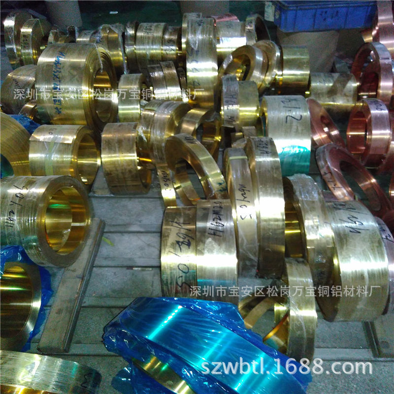 分条0.1 0.15 0.18 0.2全硬黄铜带 H62半硬黄铜带 C1100红铜带卷