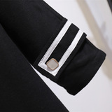 大码女装胖mm2025秋季200斤胖妹妹海军领斗篷大衣宽松呢子外套女，女装短外套，变形策服饰