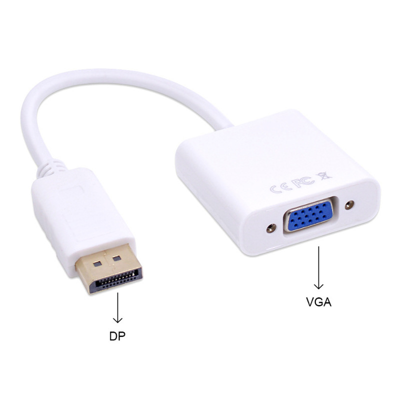 Los fabricantes suministran DP a VGA cable adaptador HD DisplayPort ordenador conexión proyector grande DP a VGA