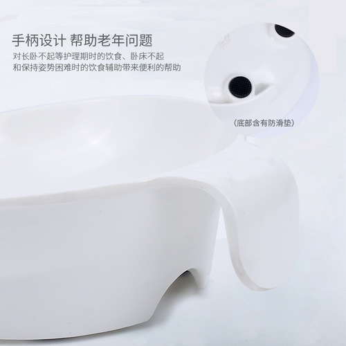 Amazon pet handheld bowl auxiliary feeding the elderly, weak, sick and disabled slow food auxiliary dog ​​bowl melamine bowl manufacturer