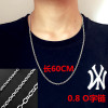 Necklace stainless steel, accessory hip-hop style, sweater, European style, does not fade