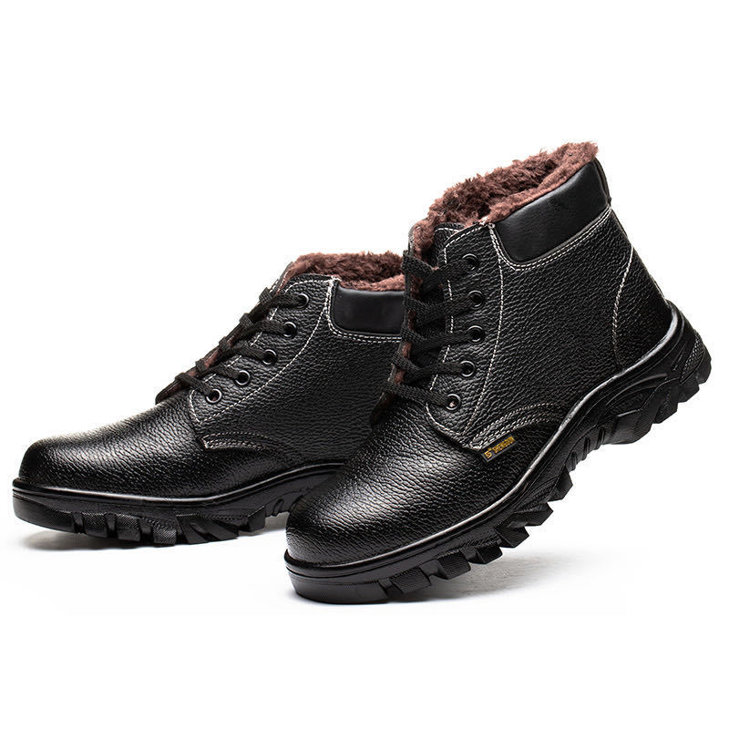 厂家直供冬季保暖劳保鞋防砸防刺穿高帮防护鞋工地抗磨防滑棉鞋