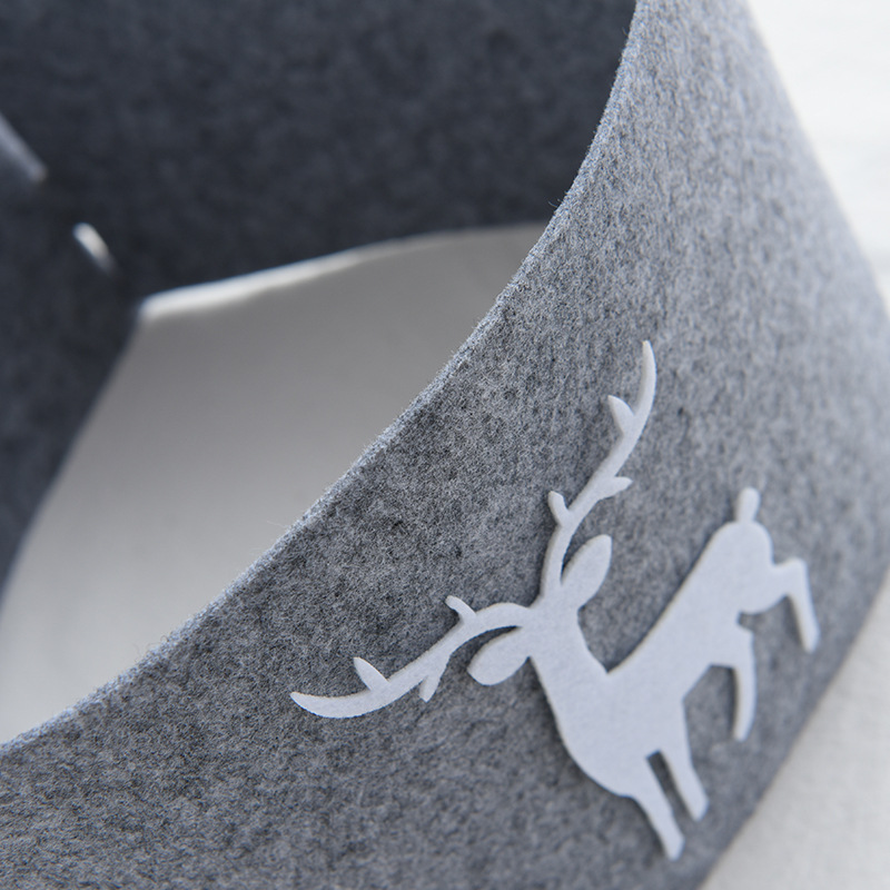 Suministros de decoración navideña transfronterizos de fieltro, faldón para árbol de Navidad, base para faldón de árbol de Navidad, adornos de decoración de escena, pp